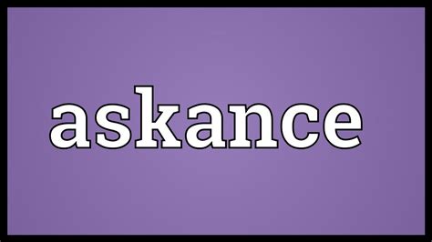 askance meaning in english