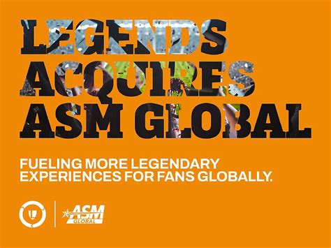 asm global sale to legends