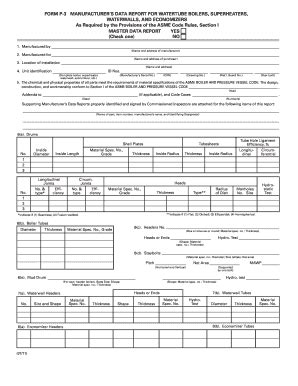 asme 2021 data report forms