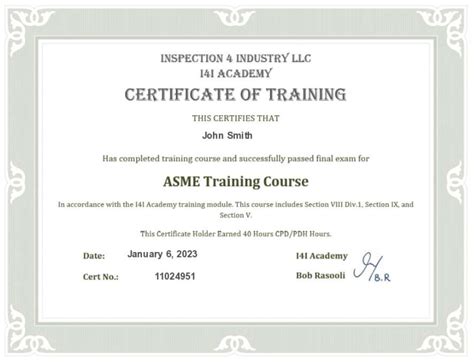 asme training courses 2023