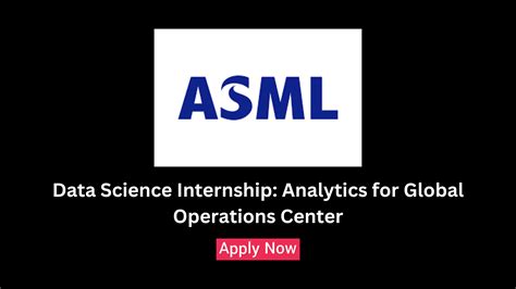 asml internship - data science and analytics