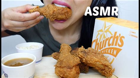 asmr eating fried chicken