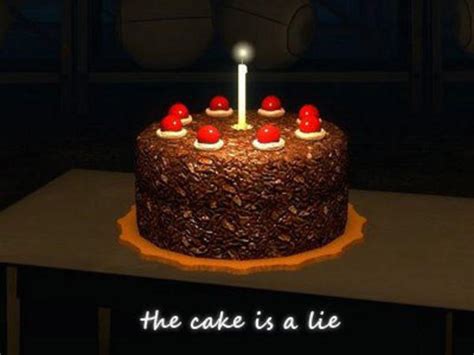 asmr the cake is a lie