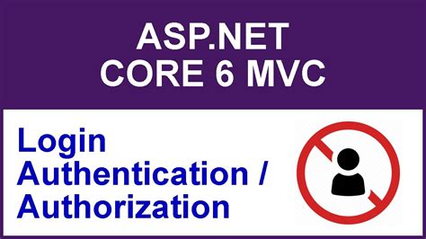 asp net core mvc authentication and authorization tutorial