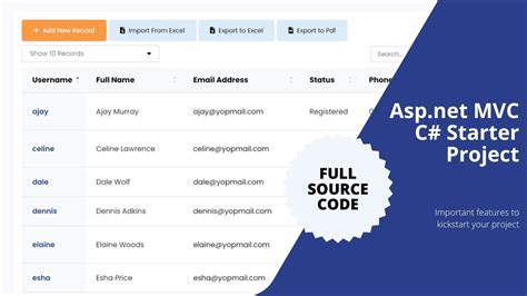 asp net core mvc source code