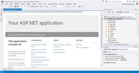 asp net mvc 5 sample project