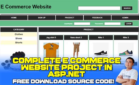 asp net mvc ecommerce project with source code