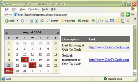 asp.net calendar control dayrender