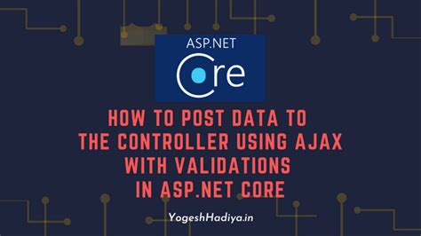 asp.net core ajax form post