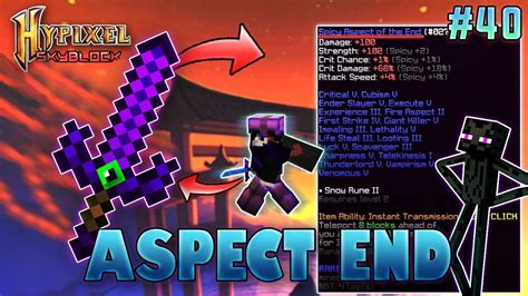 aspect of the end hypixel skyblock