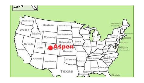 Aspen Colorado Map Usa