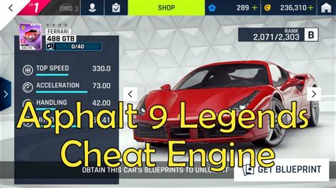 Asphalt 9 Legends Cheat Engine 2021