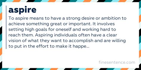 aspire meaning in english with example