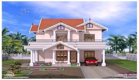 Assam Type House Front Side Colour Design With Ultra Modern Home Floor Plans Kerala Balcony Double Storey Plans