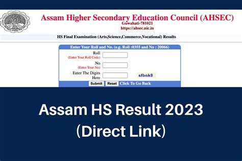 assam hs result 2024 link