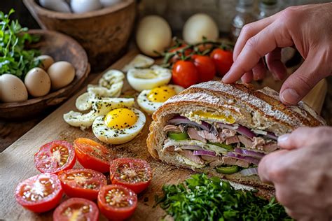 Assemblage du pan bagnat