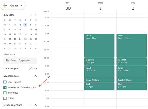 Image of a assembled calendar