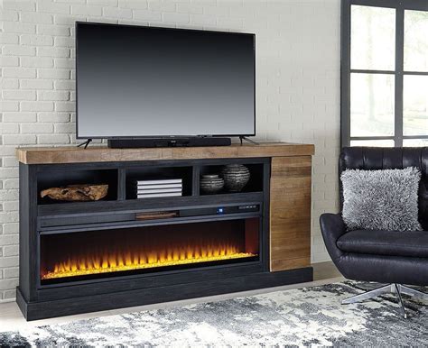 assembled tv stands with fireplace