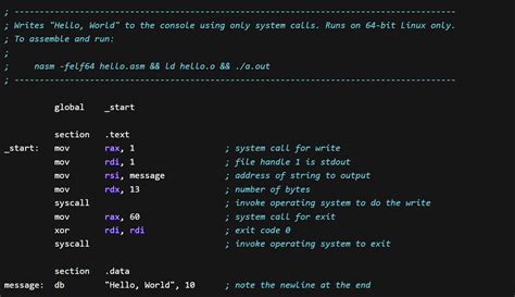 assembly code examples