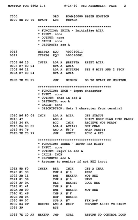 assembly language instruction format