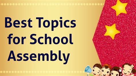 assembly presentation topics for grade 3