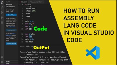 assembly tutorial visual studio code