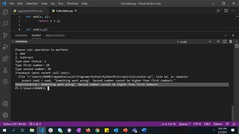 Assert For Exception Python
