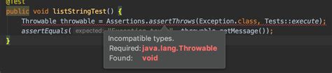 Assert Throws Exception In Java