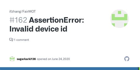 assertionerror invalid device id