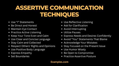 assertive communication techniques pdf