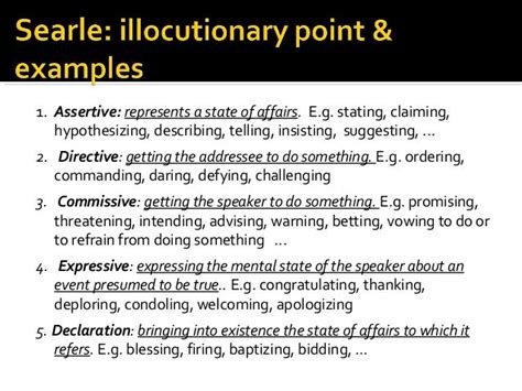 assertive speech act examples