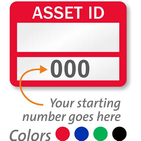 asset identification tags