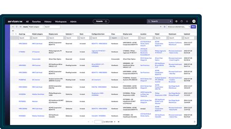 asset inventory servicenow