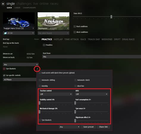 assetto corsa content manager assists