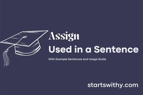 assign example sentence