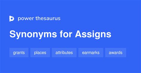 Assign synonyms