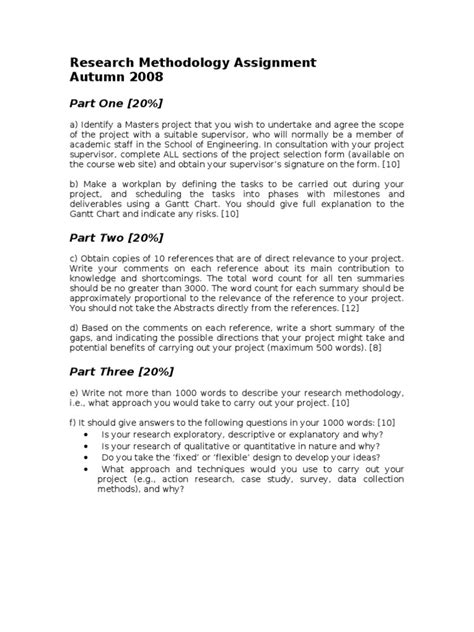assignment method example pdf