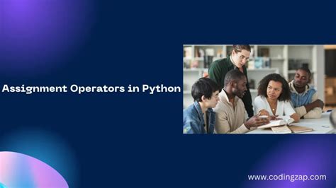 assignment operators in python program