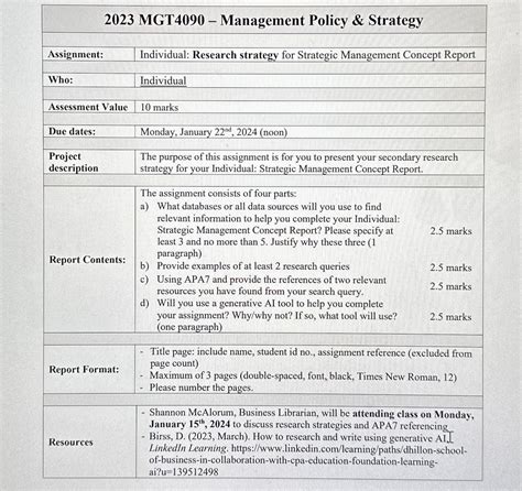 assignment strategy study