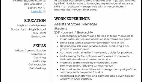 Assistant Store Manager Resume Sample Manager Resumes For Sample Resume For Assistant Manager In Retail Manager Resume Resume Examples Good Resume Examples