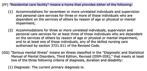 assisted living facility requirements ohio