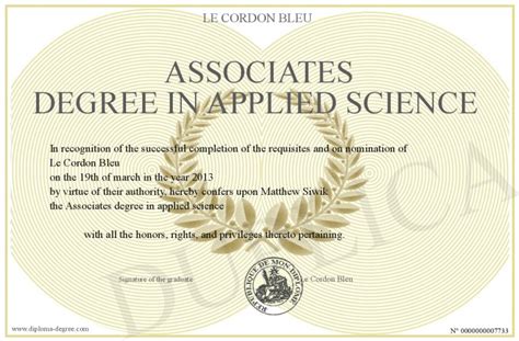 associate of applied science degree