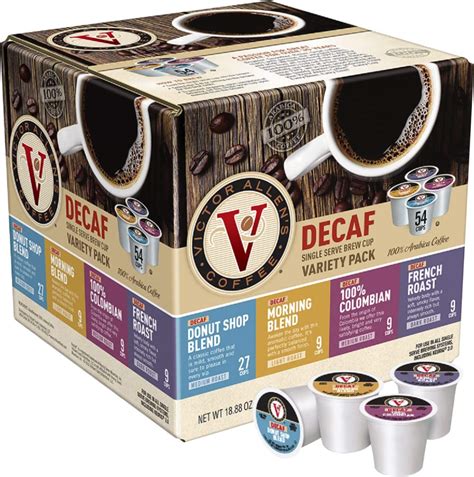 assorted decaf coffee pods