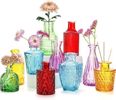 Assorted Small Glass Vases