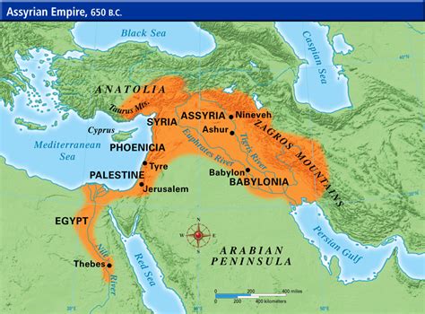 assyrian empire physical feature