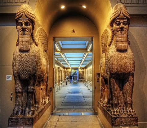 assyrian statues british museum