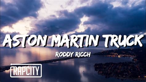 Roddy ricch Aston Martin Truck (lyrics) YouTube