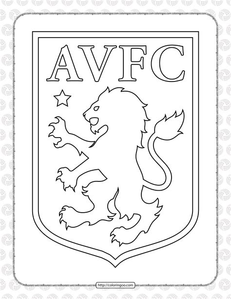 aston villa badge outline
