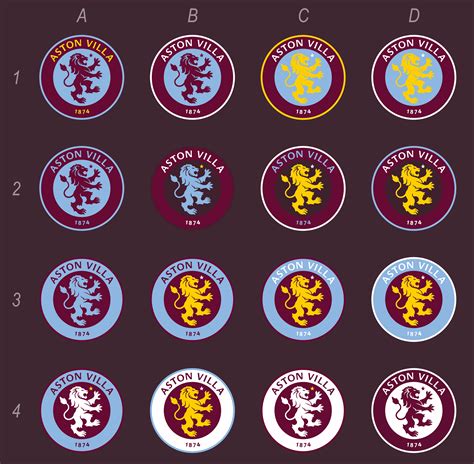 aston villa badge to colour in