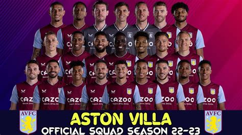 aston villa full squad